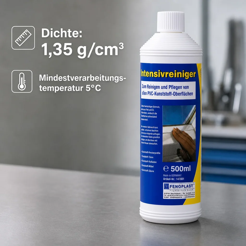 FENOPLAST Fenosol Intensivreiniger 500ml und Konservierer für PVC weiß