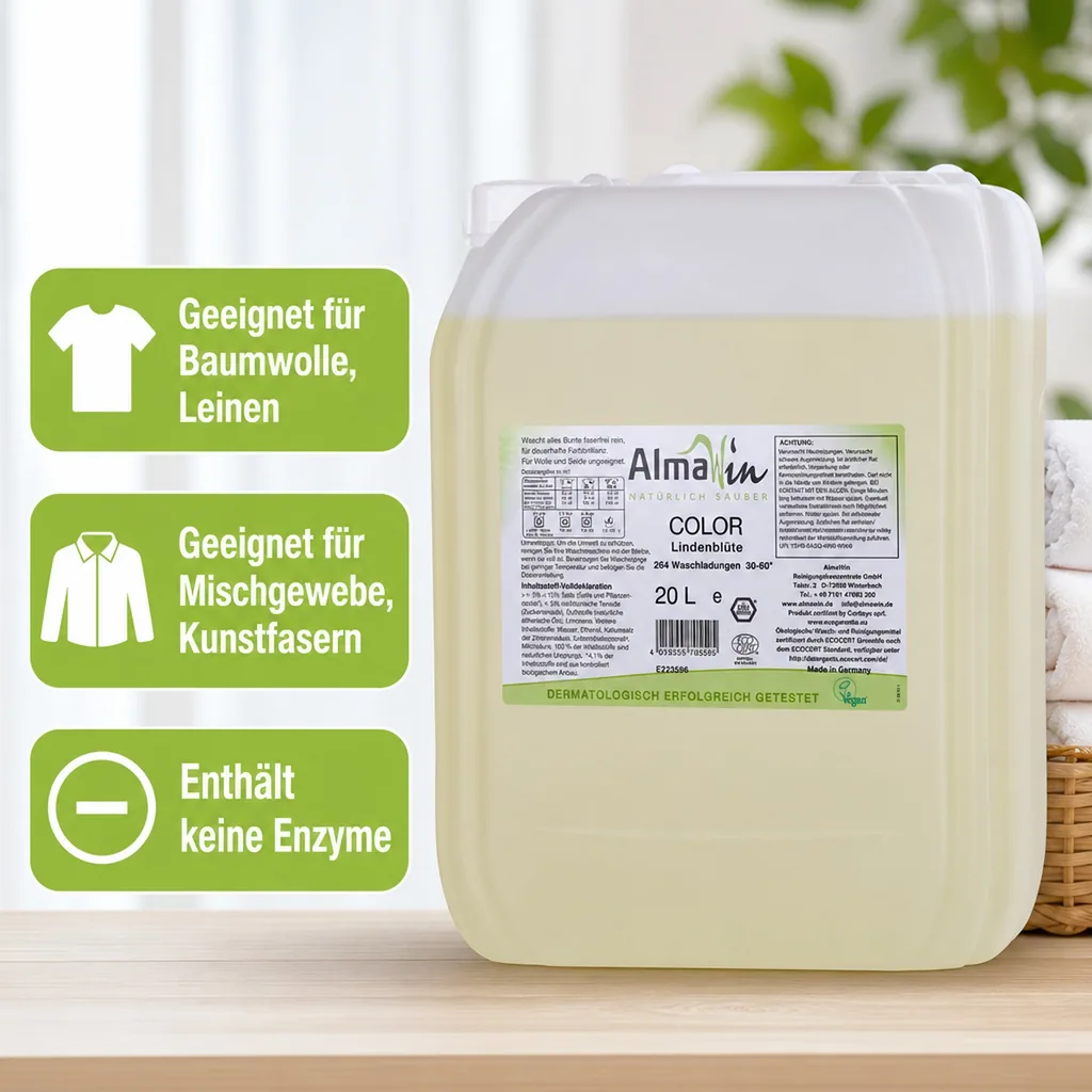 ALMAWIN Color Flüssigwaschmittel 20 Liter