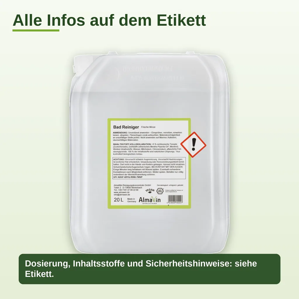 ALMAWIN Badreiniger 20 Liter
