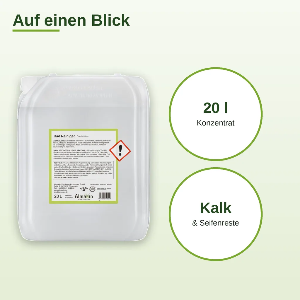 ALMAWIN Badreiniger 20 Liter