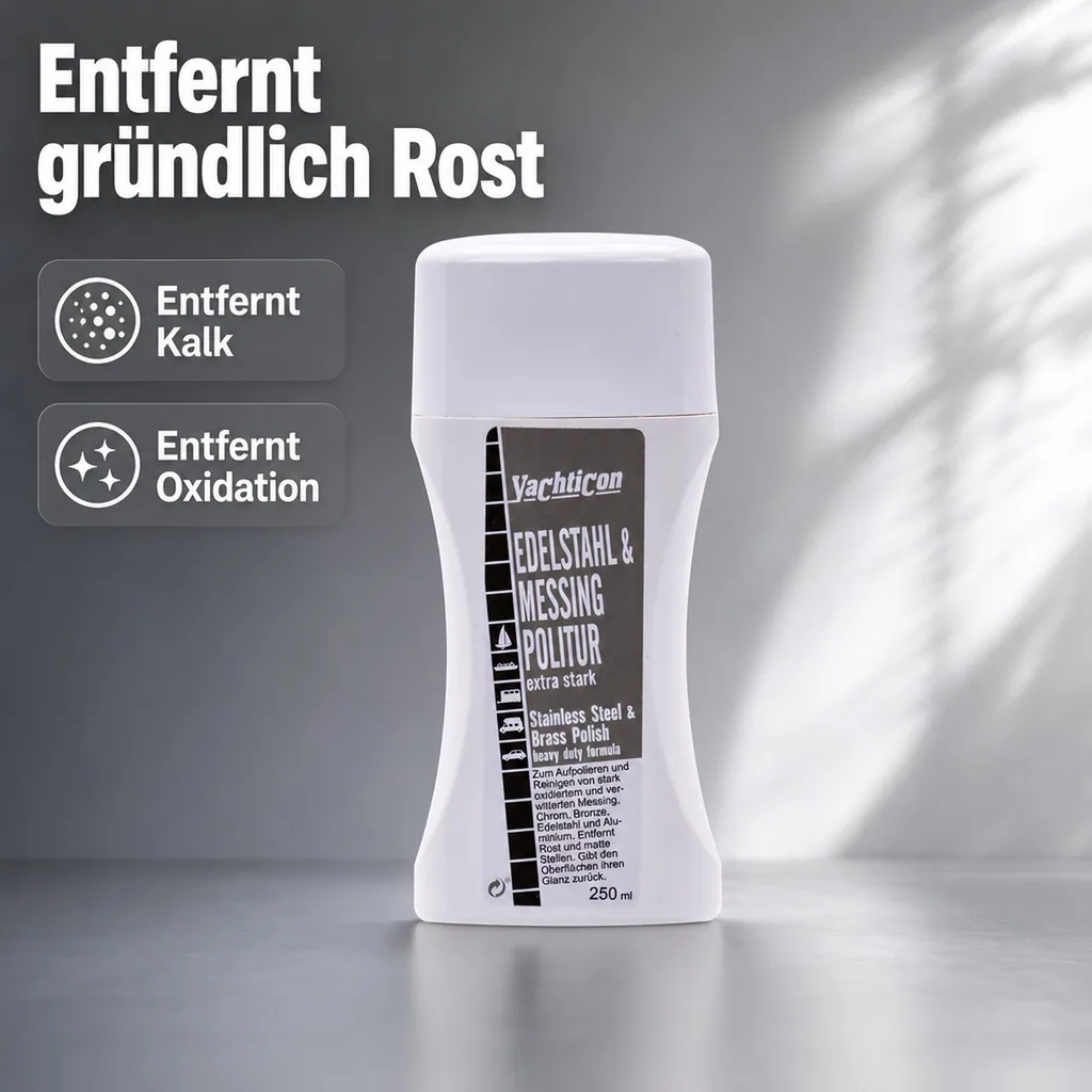 YACHTICON Edelstahl + Messing Politur 250 ml extra stark