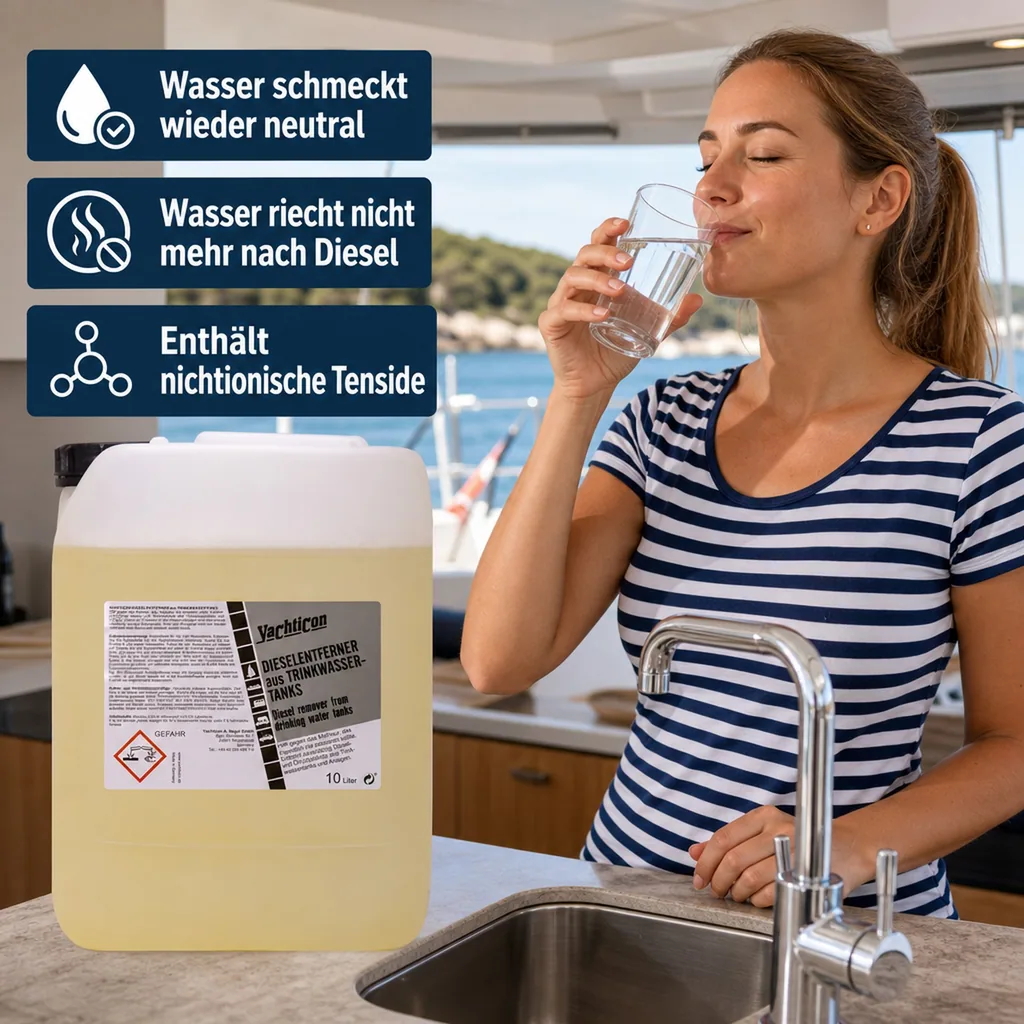 YACHTICON Dieselentferner 10 Liter für Trinkwassertanks