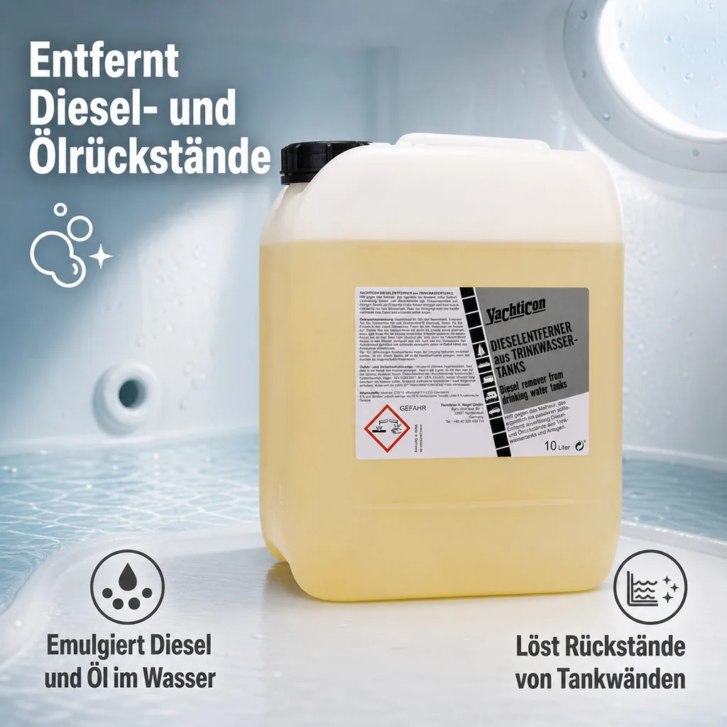 YACHTICON Dieselentferner 10 Liter für Trinkwassertanks