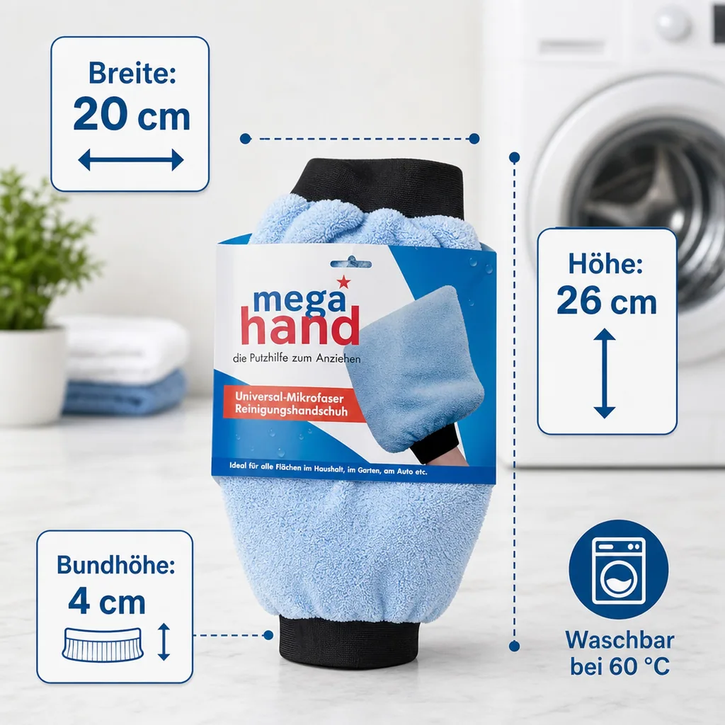 MEGA Clean Reinigungshandschuh extra groß 1 Stück