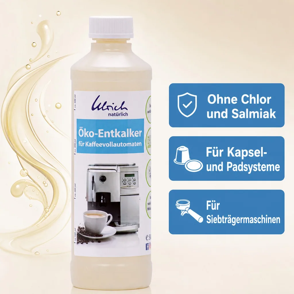 ULRICH natürlich Öko Entkalker 500 ml für Kaffeevollautomaten