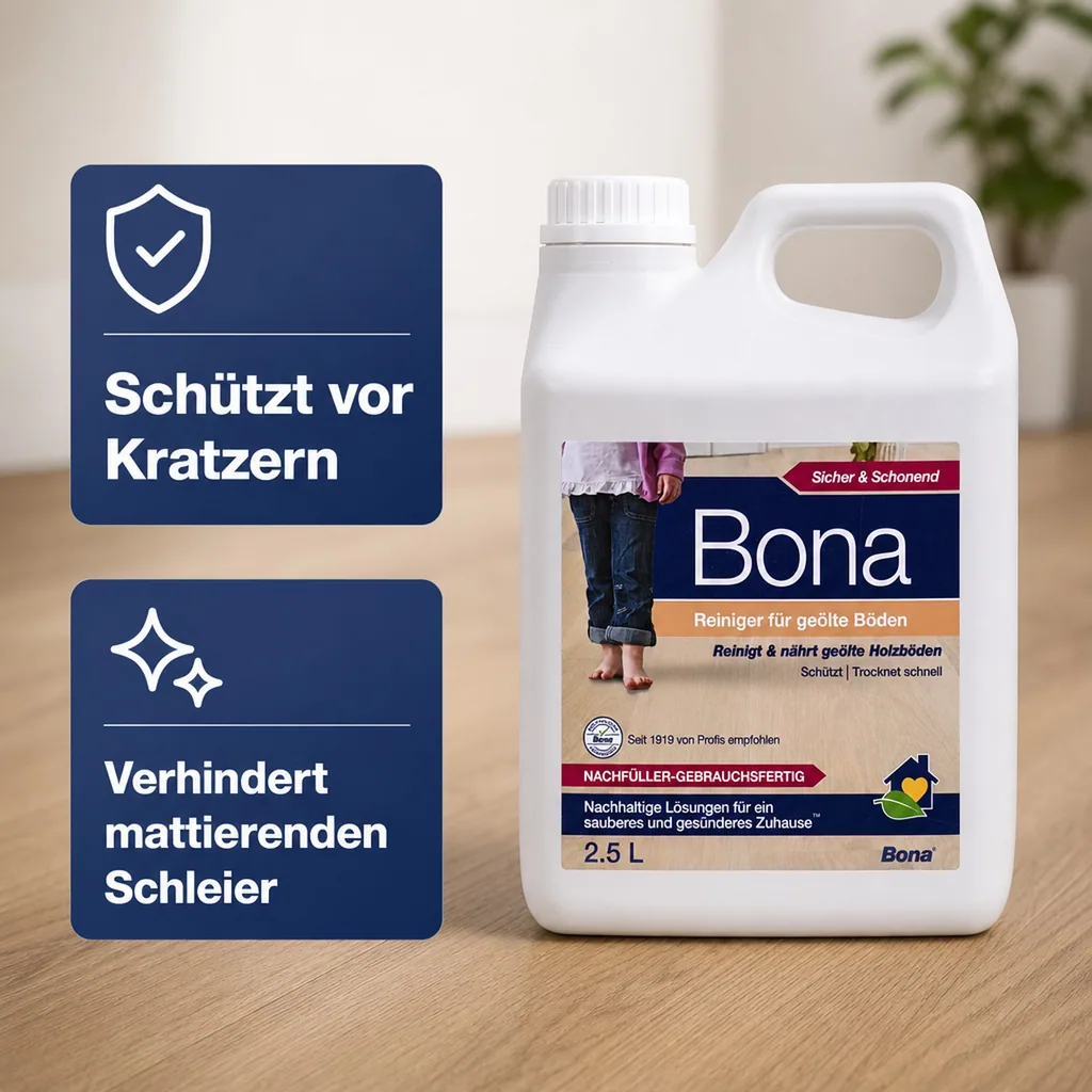 BONA Reiniger 2,5 Liter für geölte Böden NF-Kanister f. Spray Mopp