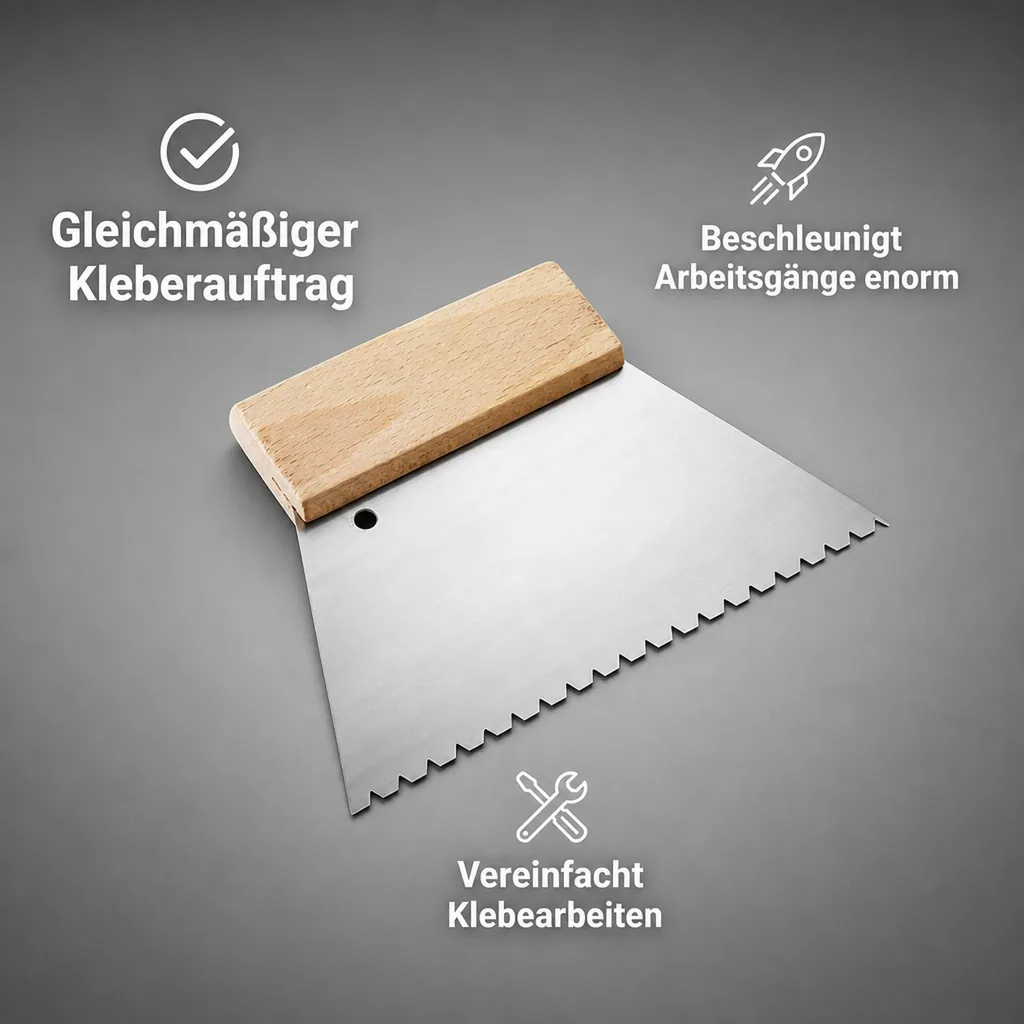 BONA Zahnspachtel 850 G/m² B6 grob 180 mm/150 mm