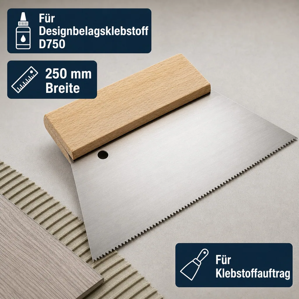 BONA Zahnspachtel 200 F für D750 - 250 mm Breite