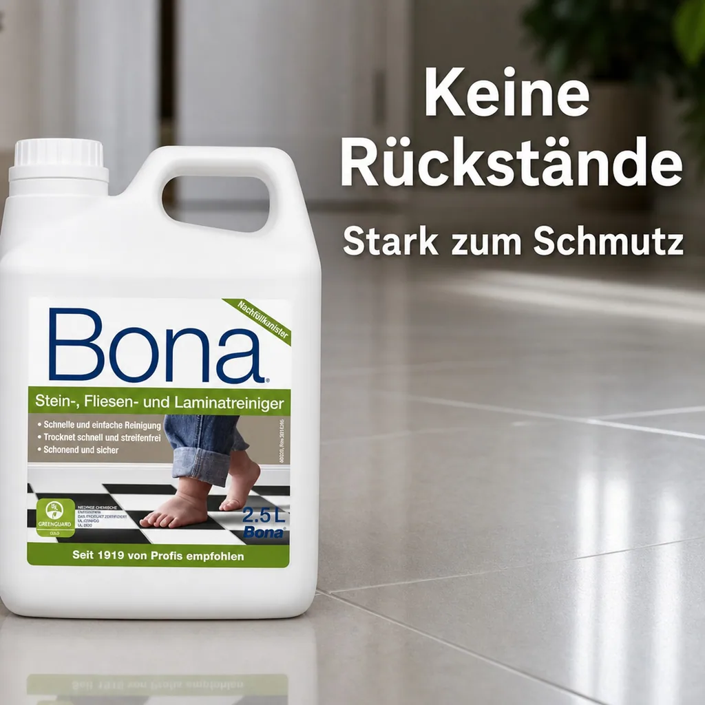 BONA Reiniger 2,5 Liter für Stein-, Fliesen- & Laminat NF-Kanister f. Spray Mopp