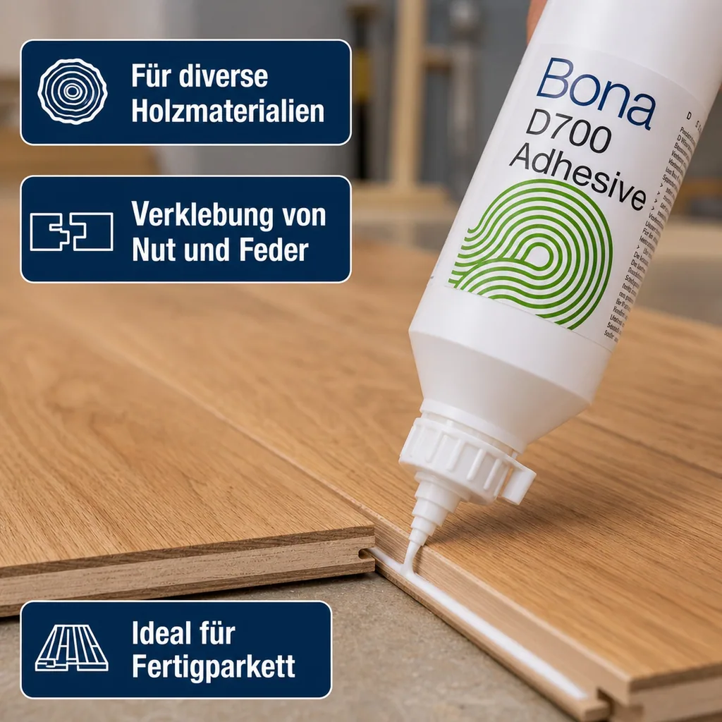 BONA D 700 Parkettleim 750 ml Weißleim D3