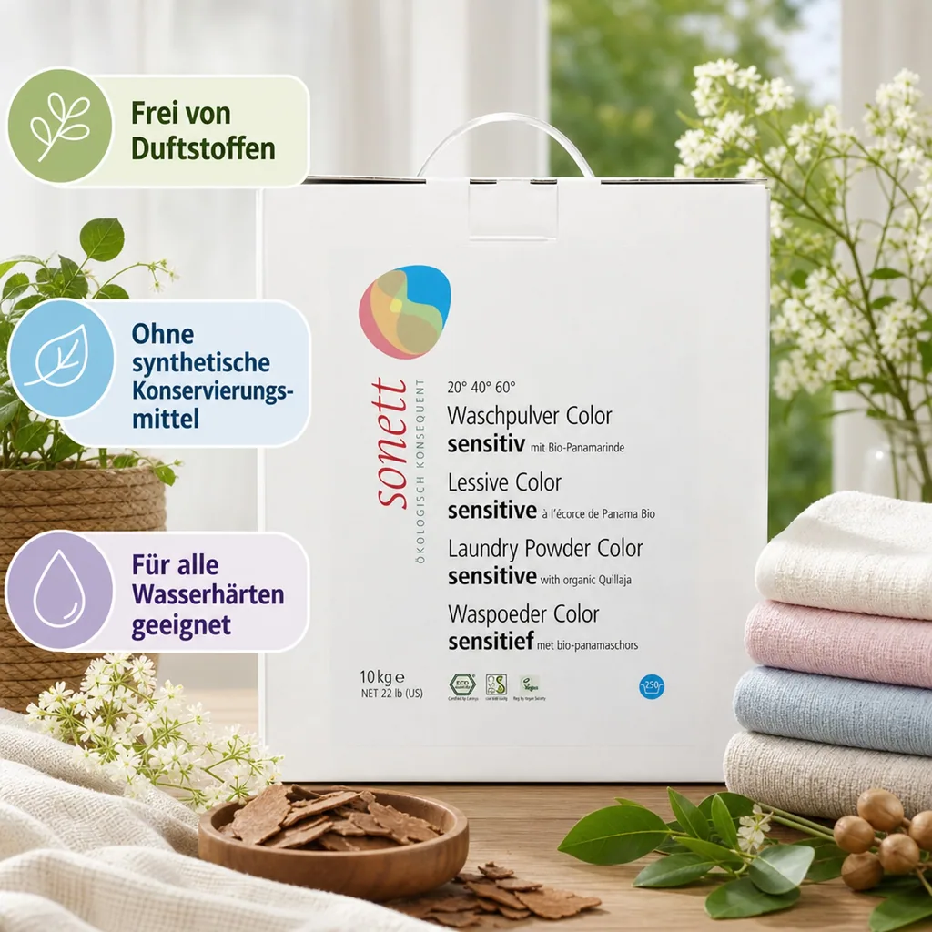 SONETT Waschmittel Pulver Color 10 kg sensitiv