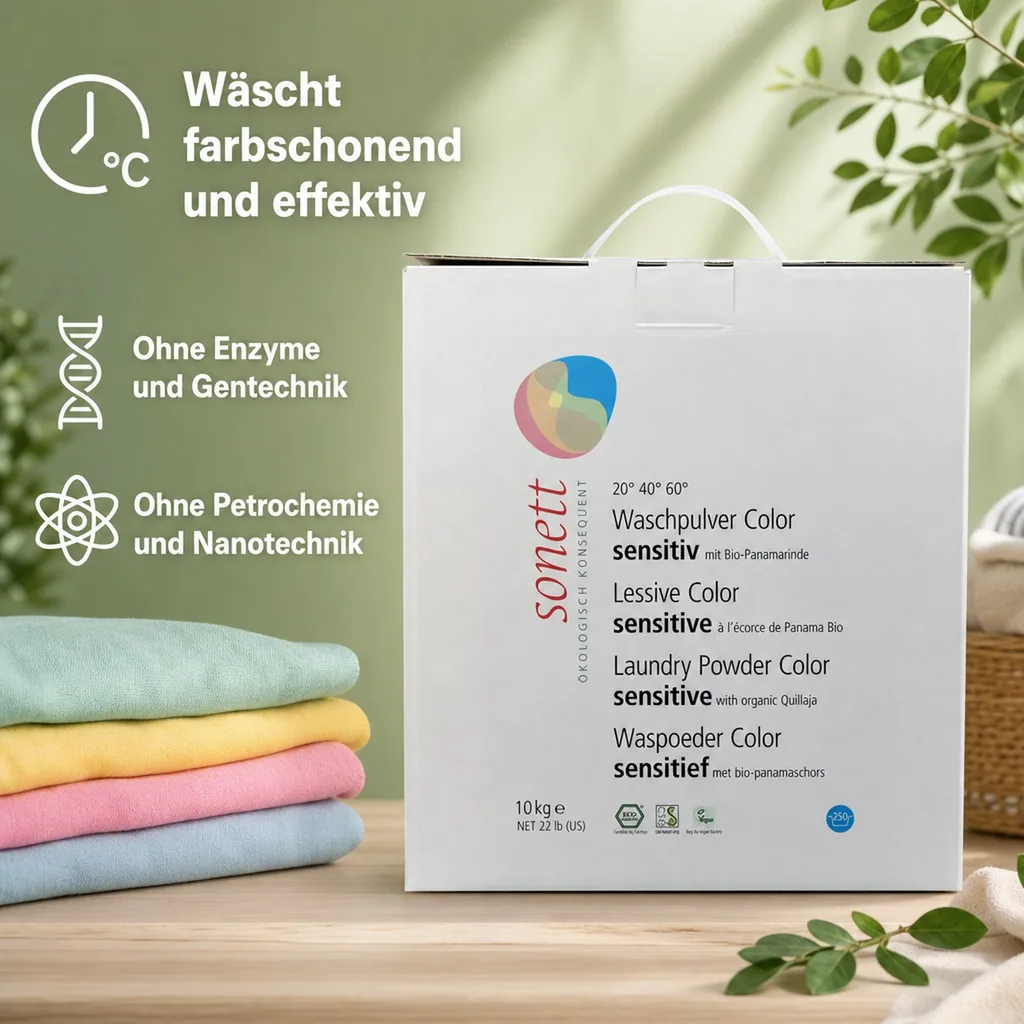 SONETT Waschmittel Pulver Color 10 kg sensitiv