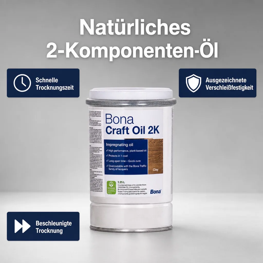 BONA Craft Oil 2K Clay 1,25 Liter braun