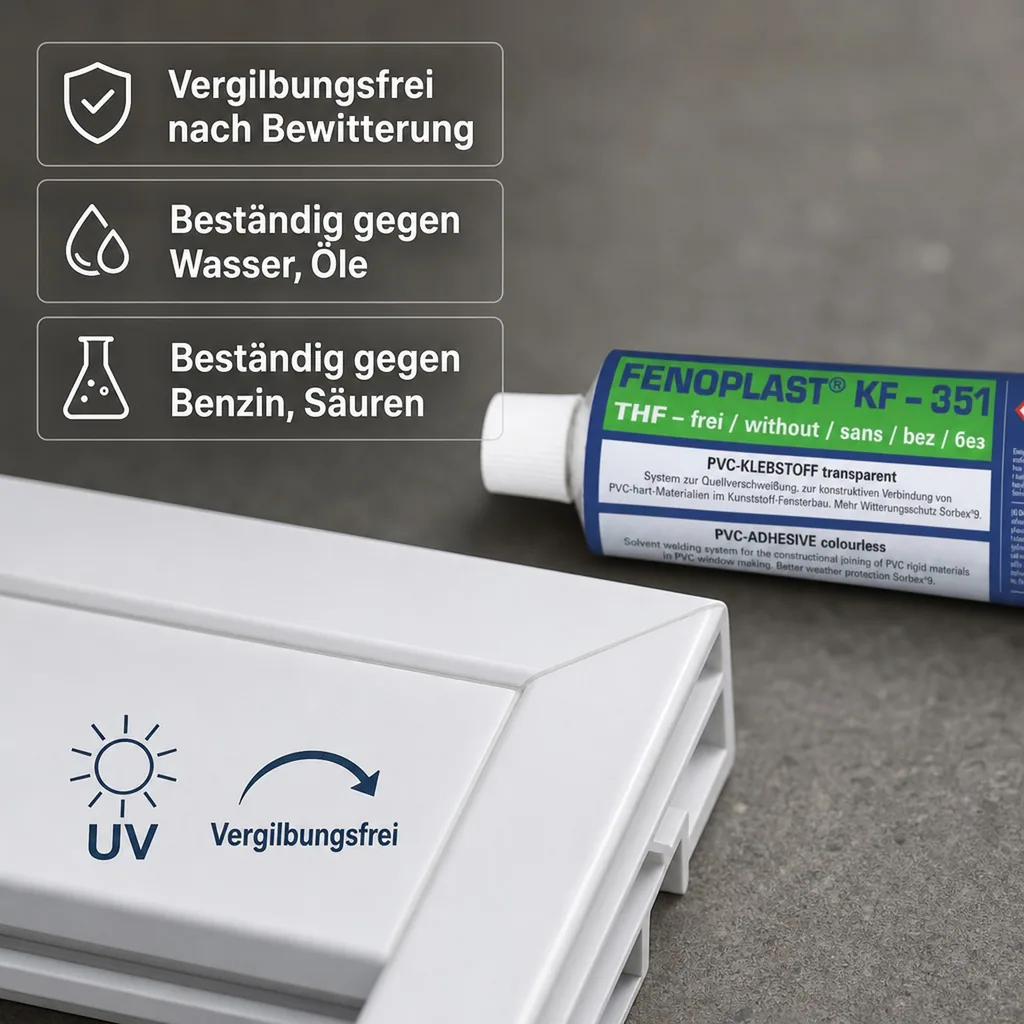 FENOPLAST KF-351 transparent 180 g/200 ml Quellschweißmittel für PVC Hart