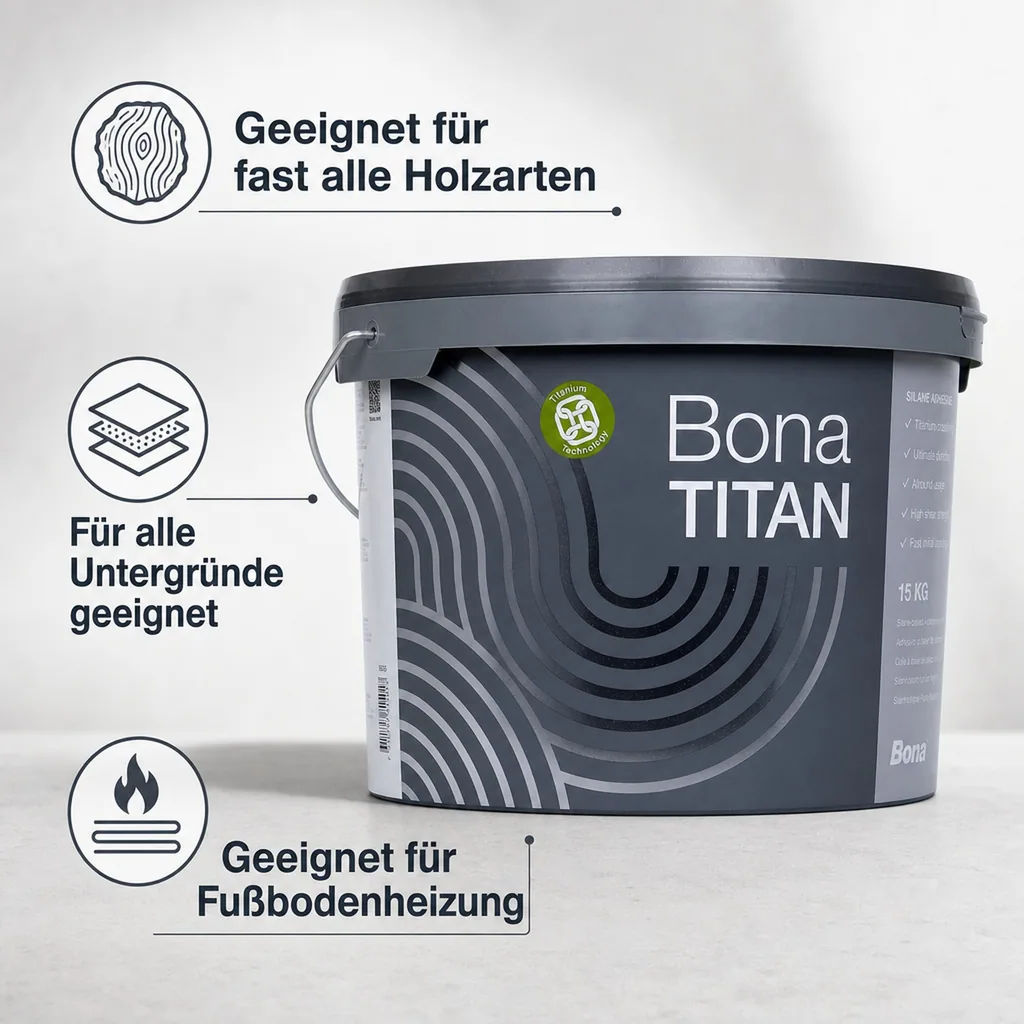 BONA TITAN Parkettklebstoff 15 kg Hochleistungsklebstoff