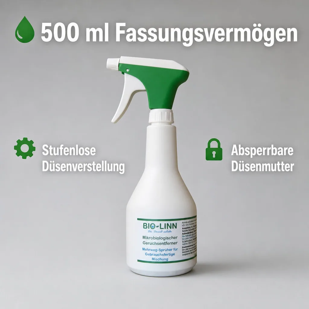BIO-LINN Zerstäuber für Geruchsentferner Mehrweg Leerzerstäuber