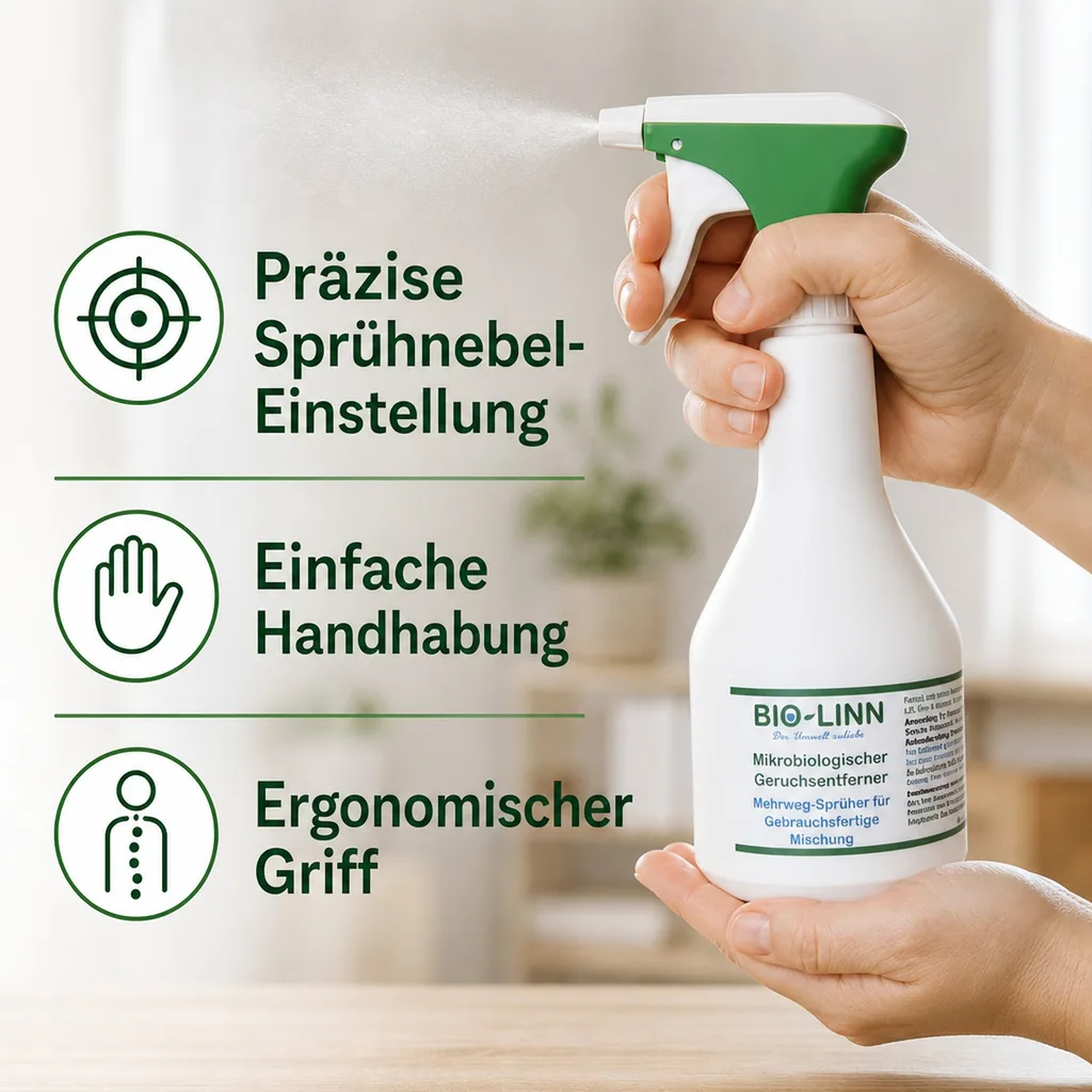 BIO-LINN Zerstäuber für Geruchsentferner Mehrweg Leerzerstäuber