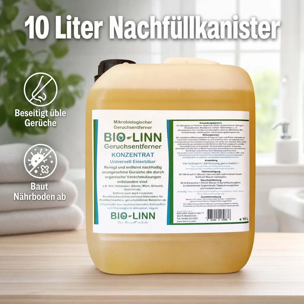 BIO-LINN Geruchsentferner Konzentrat 10 Liter Nachfüllkanister