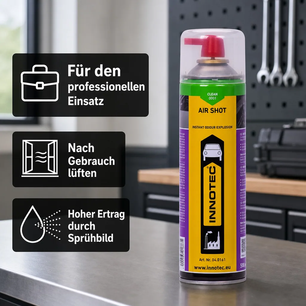 INNOTEC Air Shot Clean 500 ml Duftspray für Raum / Auto 0001 Clean