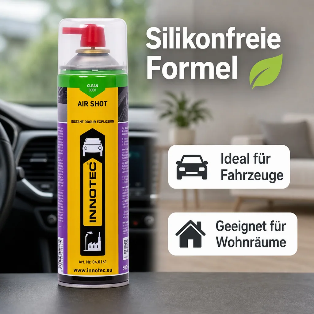 INNOTEC Air Shot Clean 500 ml Duftspray für Raum / Auto 0001 Clean
