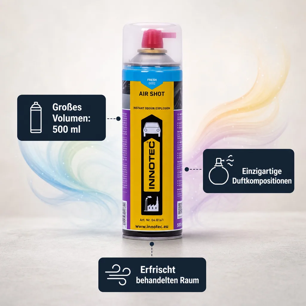 INNOTEC Air Shot Fresh 500 ml Duftspray für Raum / Auto 0002 Fresh