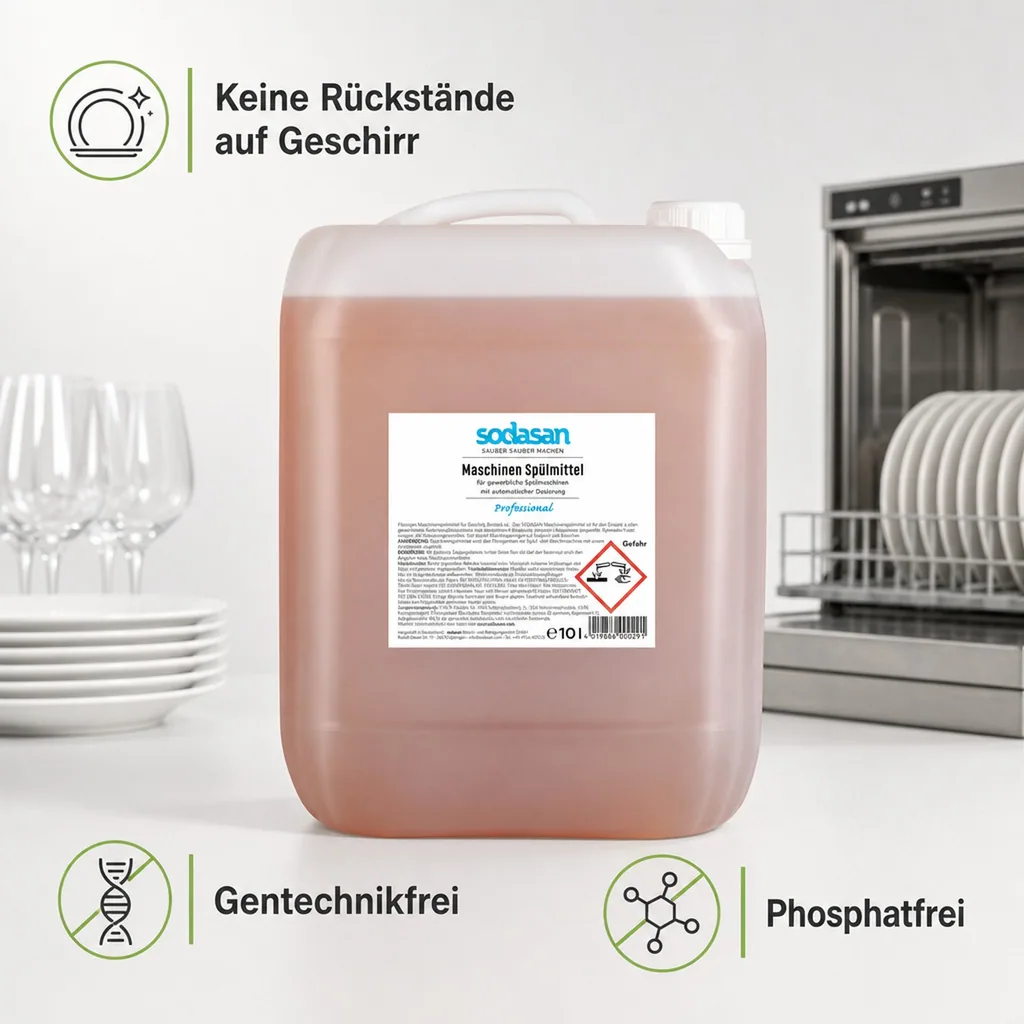 SODASAN Maschinenspülmittel flüssig 10 Liter
