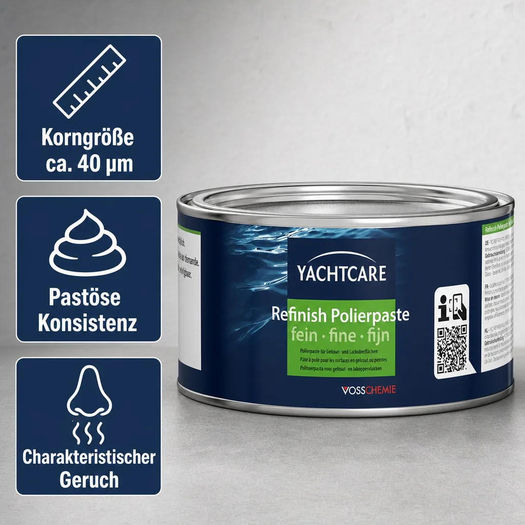 YACHTCARE Refinish Polierpaste fein 500 g