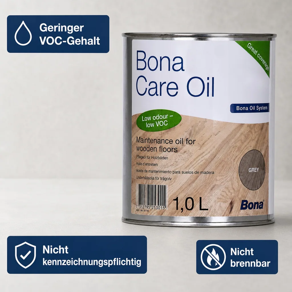BONA Care Oil grey grau 1 Liter Pflegeöl für Holzböden