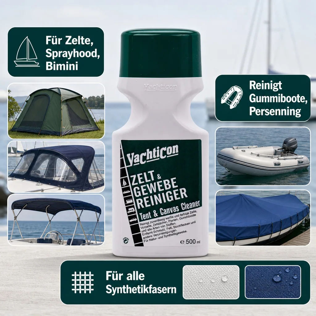 YACHTICON Zelt und Gewebereiniger 500 ml