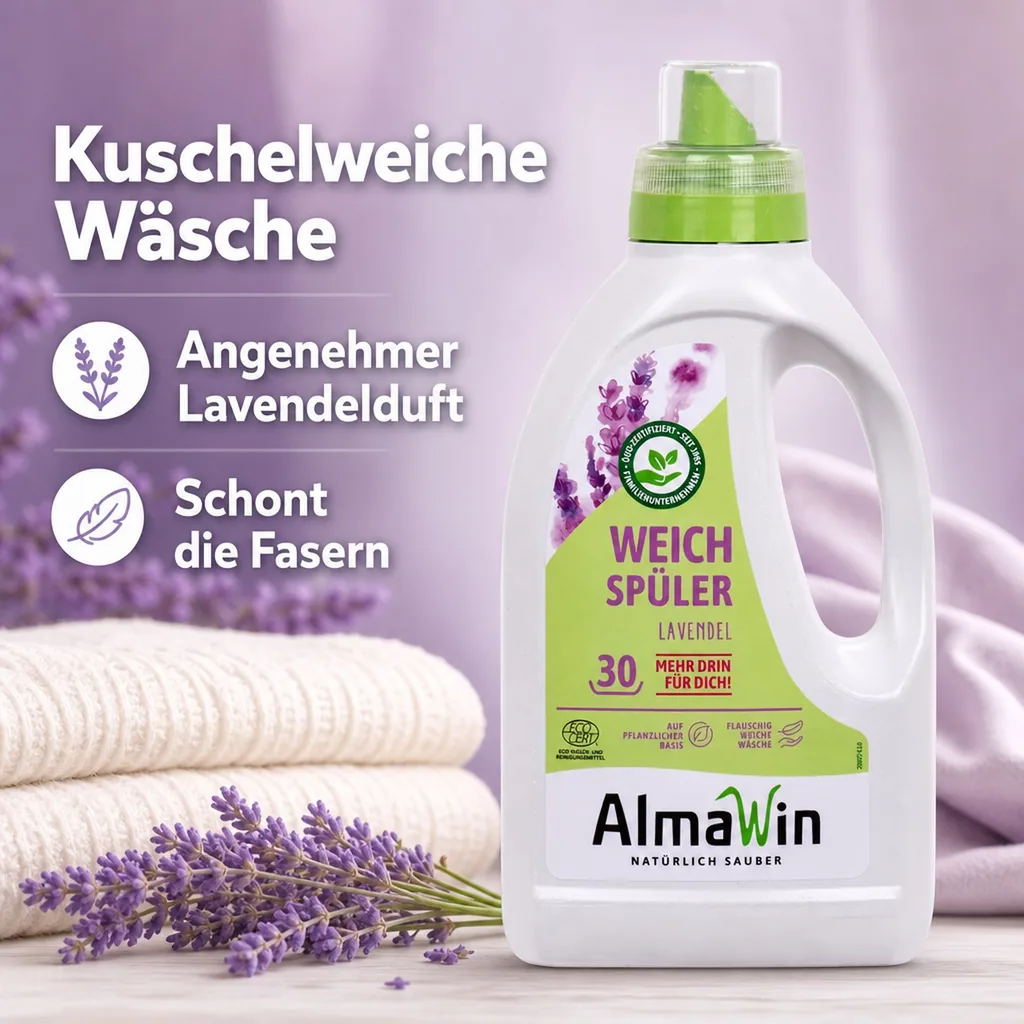 ALMAWIN Weichspüler 750 ml mit Lavendelduft