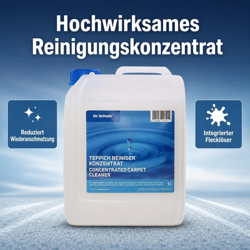 DR. SCHUTZ Teppichreiniger 5 Liter Konzentrat reicht für ca. 350 m²