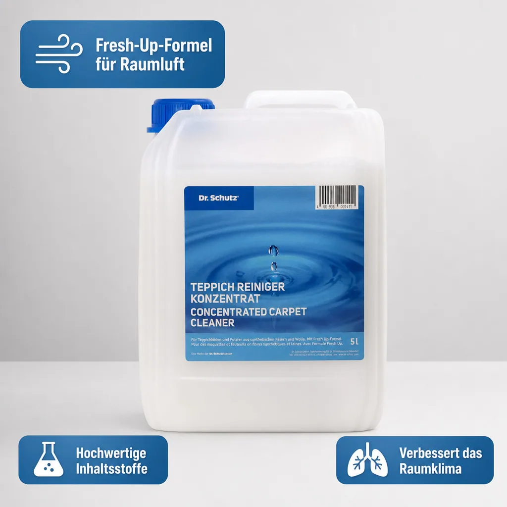 DR. SCHUTZ Teppichreiniger 5 Liter Konzentrat reicht für ca. 350 m²