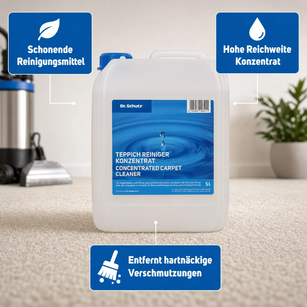 DR. SCHUTZ Teppichreiniger 5 Liter Konzentrat reicht für ca. 350 m²