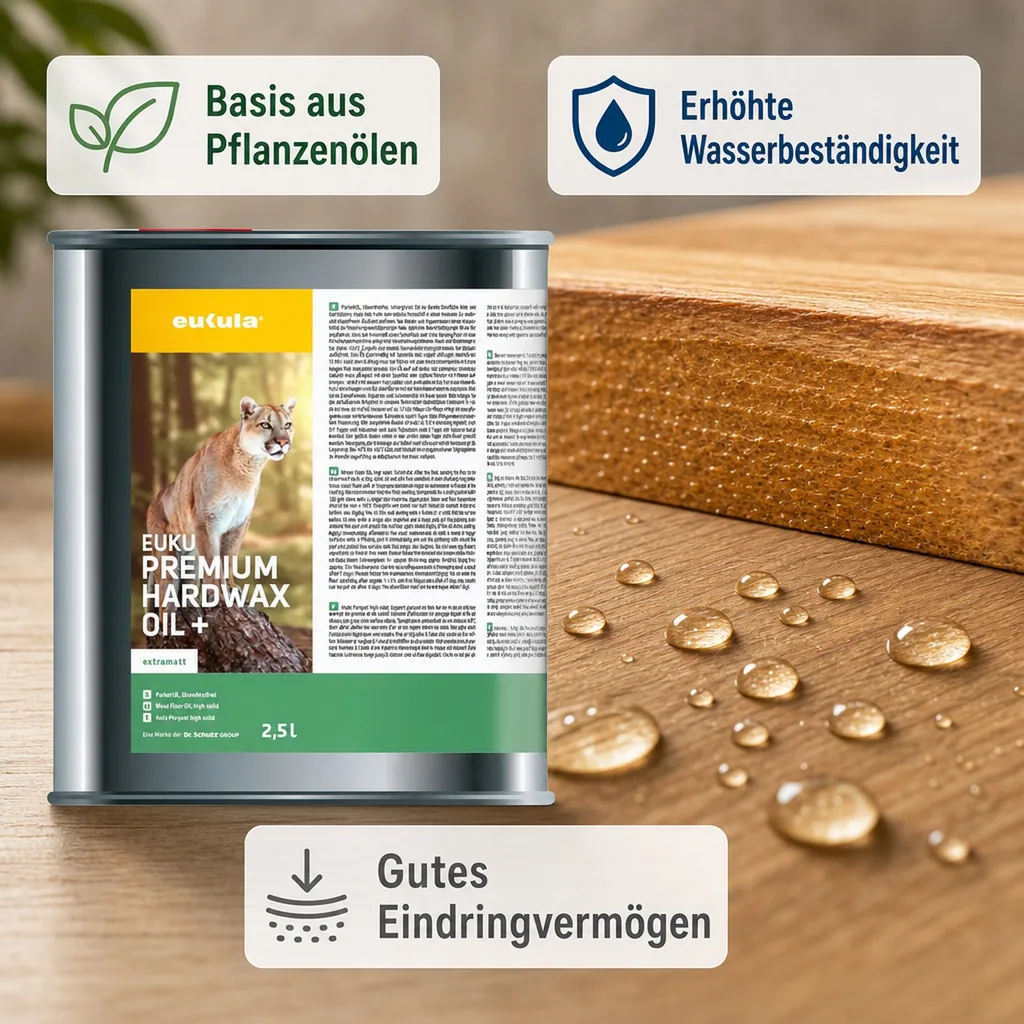 DR. SCHUTZ Premium HardWax Öl+ extramatt 2,5 Liter reicht für ca. 25 m²