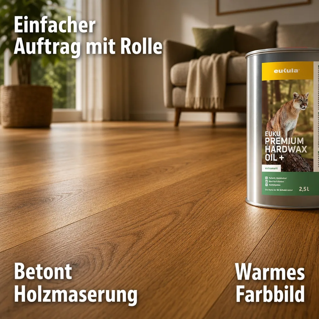 DR. SCHUTZ Premium HardWax Öl+ extramatt 2,5 Liter reicht für ca. 25 m²
