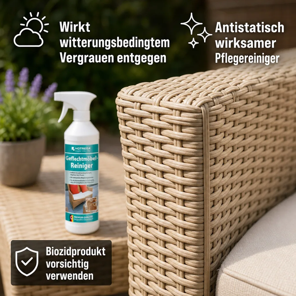 HOTREGA Geflechtmöbel Reiniger 500 ml Sprühflasche