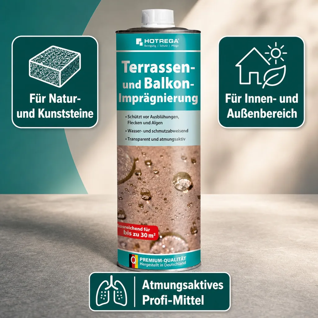 HOTREGA Terrassen- und Balkon Imprägnierung 1 Liter