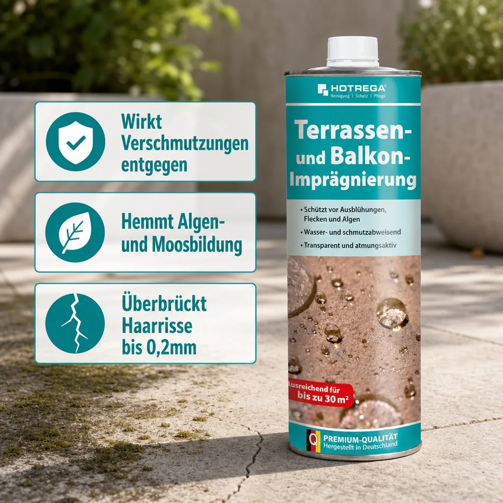 HOTREGA Terrassen- und Balkon Imprägnierung 1 Liter