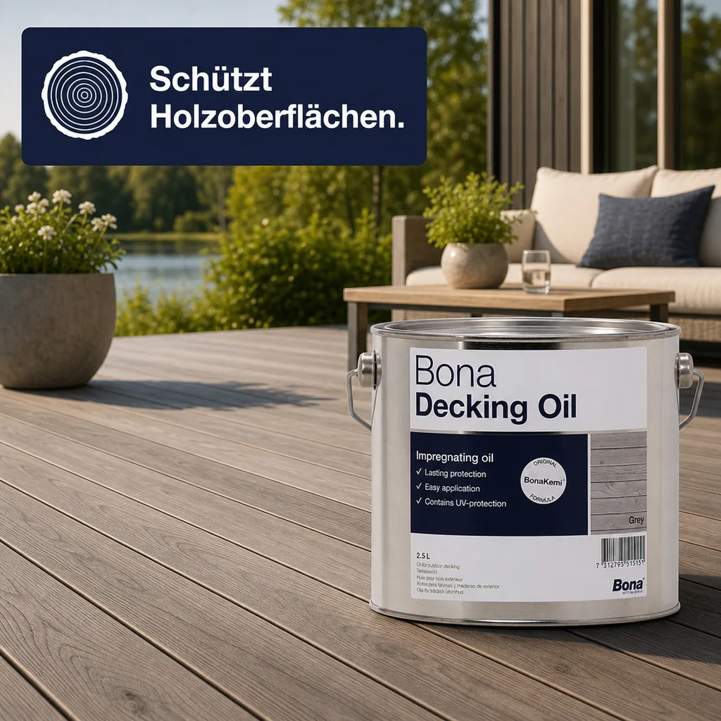 BONA Decking Oil 2,5 Liter Grey Terrassenöl