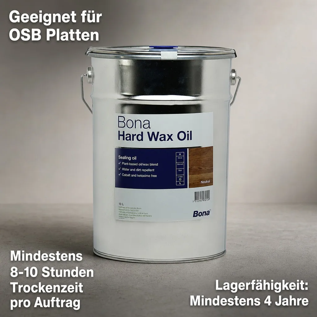 BONA Hardwax Oil extramatt 10 Liter für Holzböden im Innenbereich