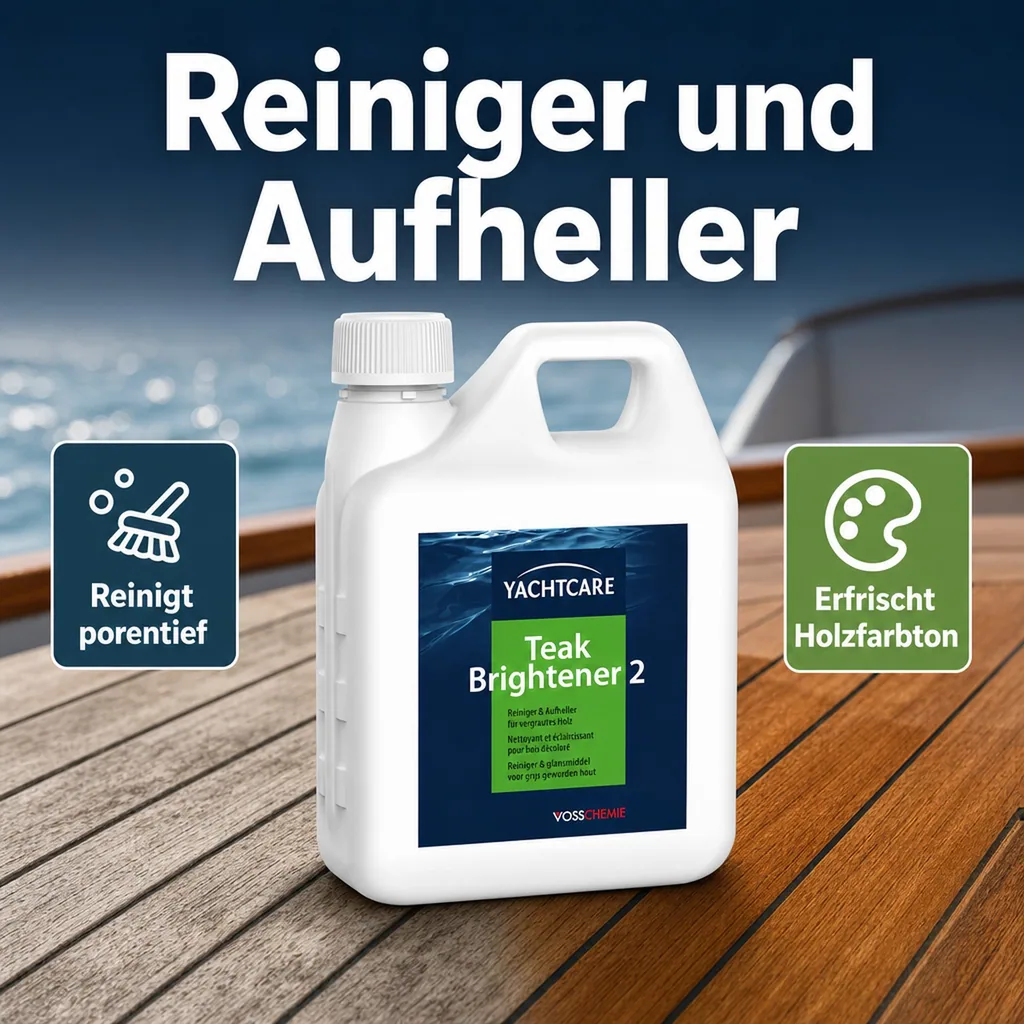 YACHTCARE Teak Brightener2 -1 Liter Reiniger & Aufheller