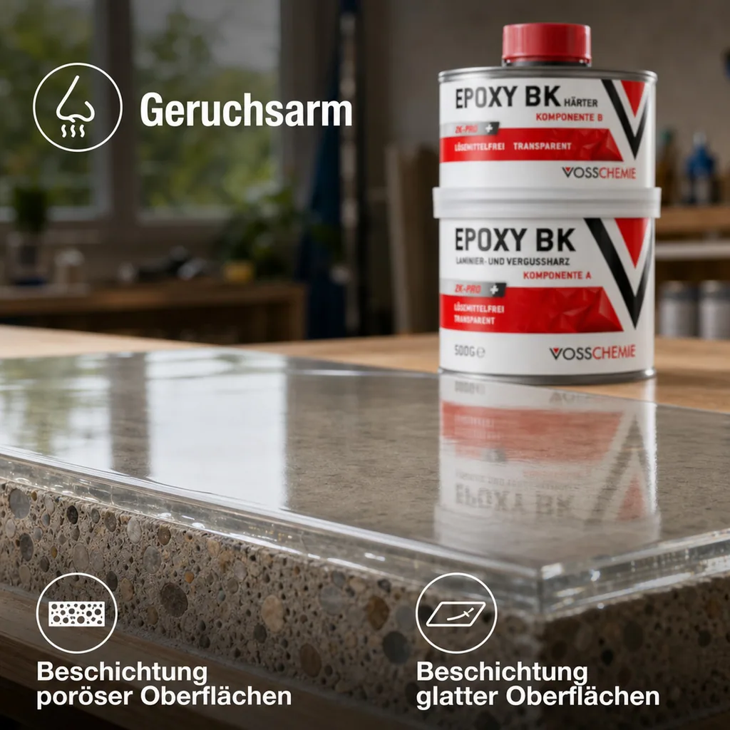 VOSSCHEMIE Epoxy BK 2K-Pro+500 g transparent lösemittelfrei