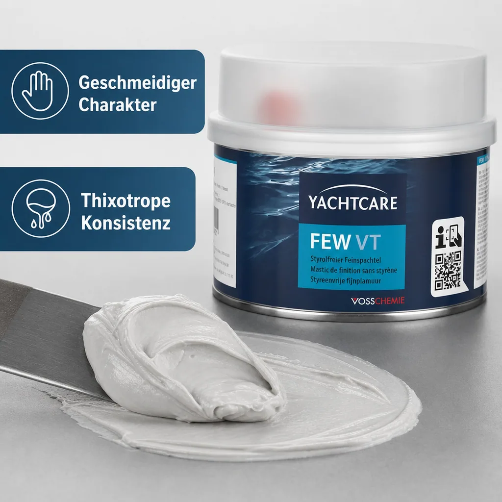 YACHTCARE FEW VT 1 kg styrolfreier Feinspachtel