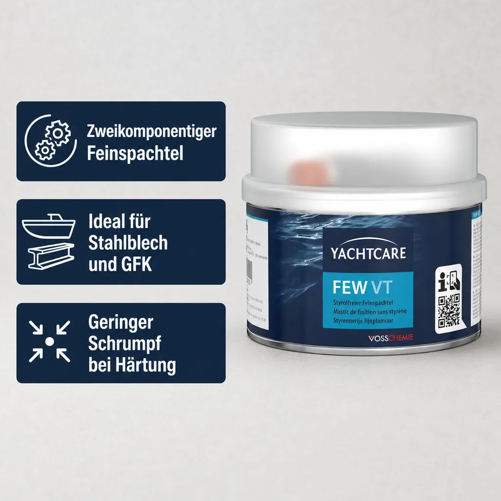 YACHTCARE FEW VT 1 kg styrolfreier Feinspachtel
