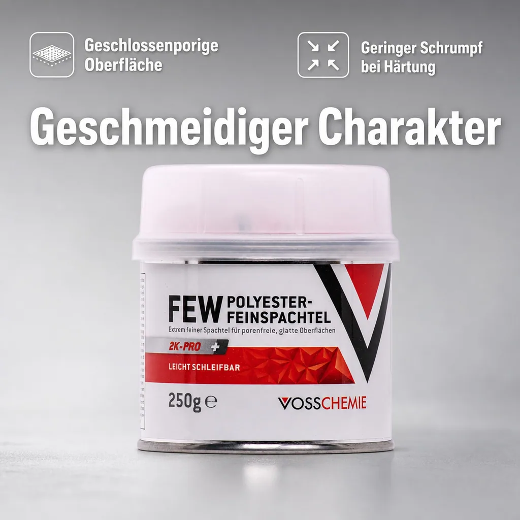 VOSSCHEMIE Few Feinspachtel 2-K Polyesterspachtelmasse 250 g