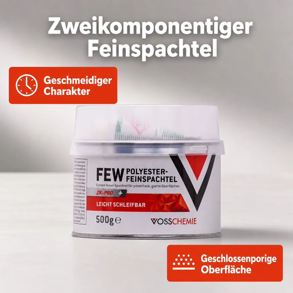 VOSSCHEMIE Few Feinspachtel 2-K Polyesterspachtelmasse 500 g