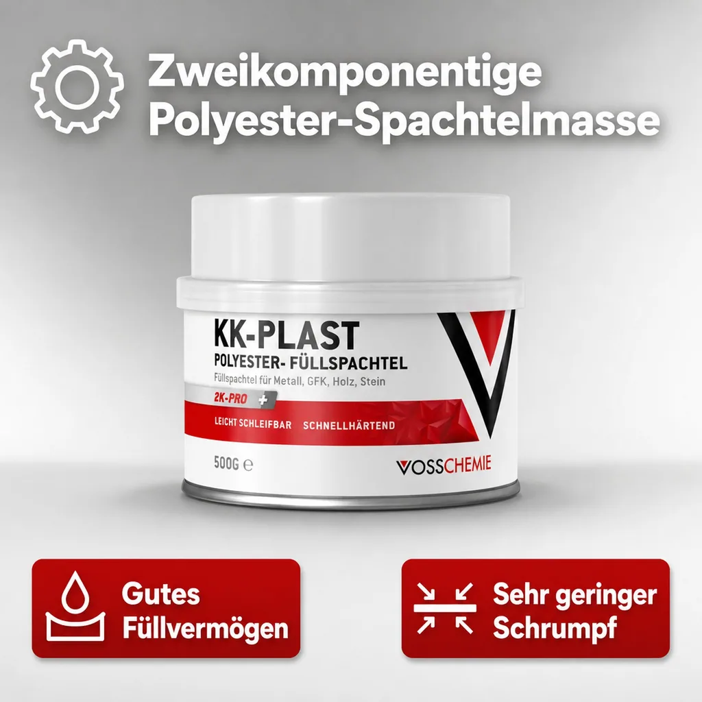 VOSSCHEMIE KK-Plast 2-K Polyesterspachtelmasse 500 g