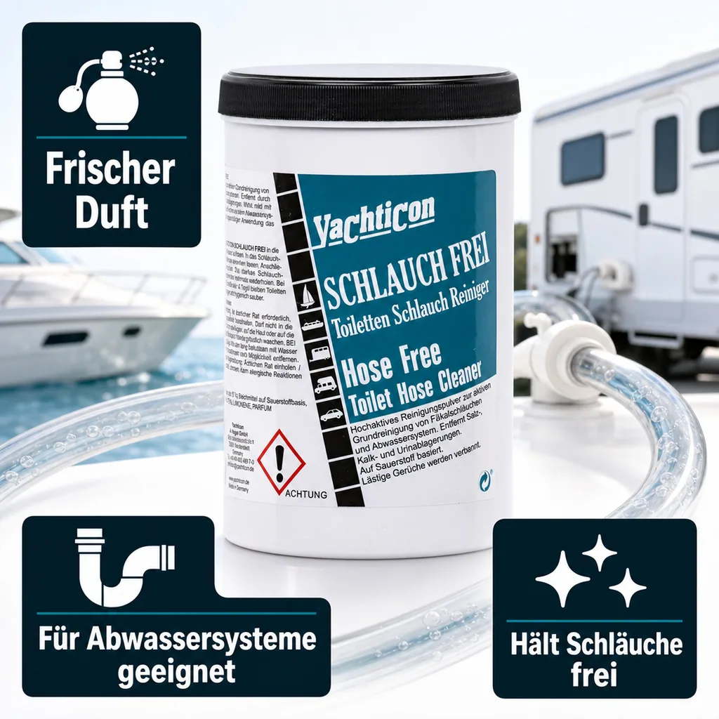 YACHTICON Schlauch Frei 1000 g Reinigungspulver
