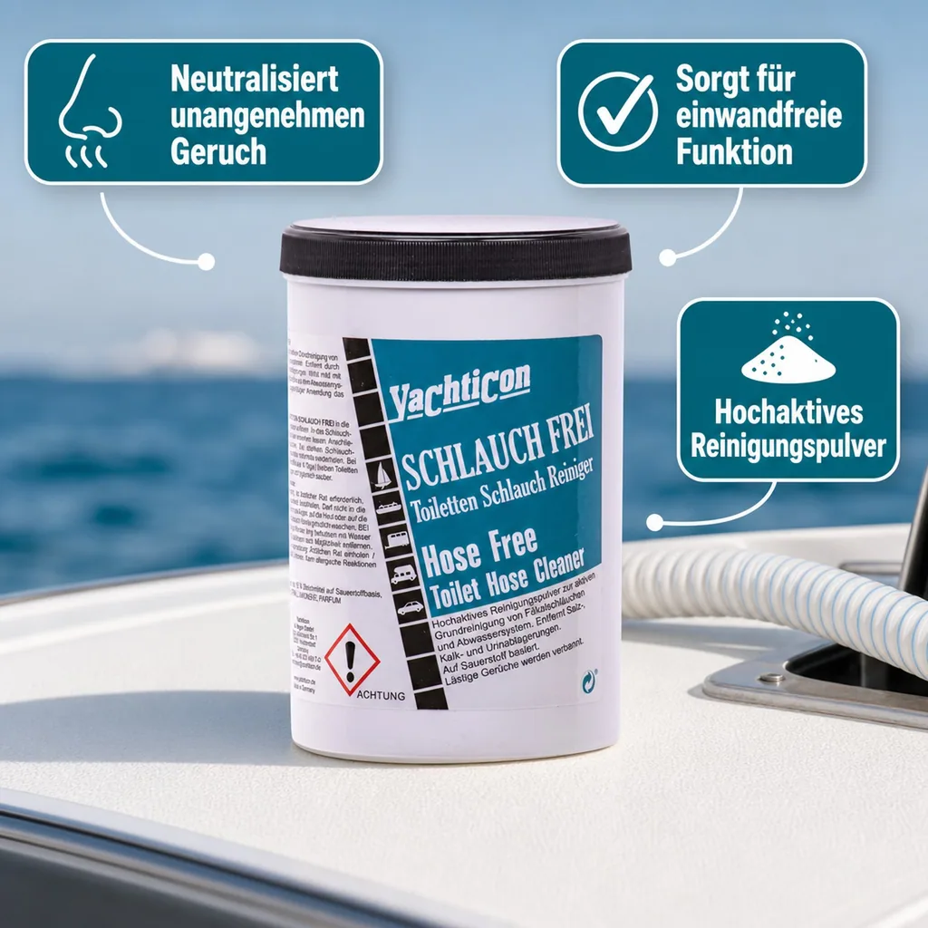 YACHTICON Schlauch Frei 1000 g Reinigungspulver