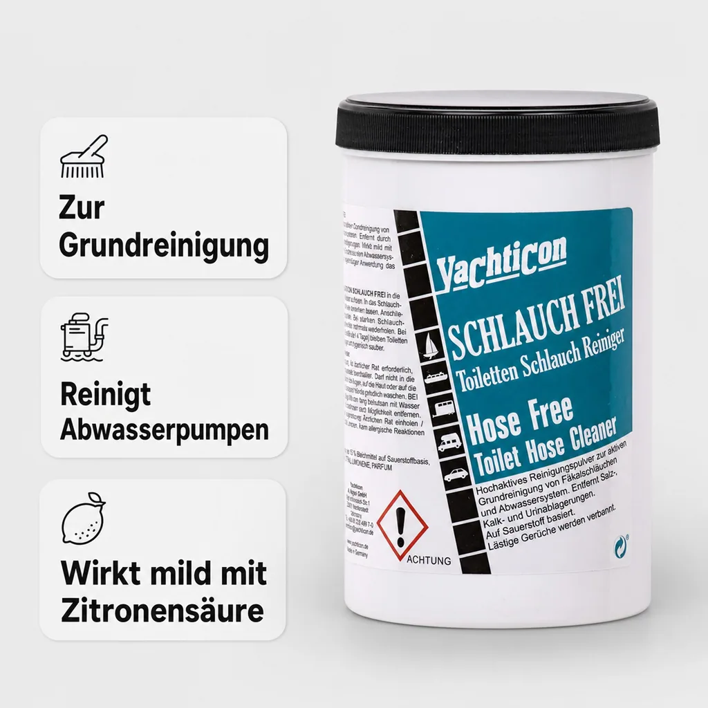 YACHTICON Schlauch Frei 1000 g Reinigungspulver